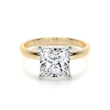3.0 CT Princess Solitaire CVD F/VS2 Diamond Engagement Ring 6