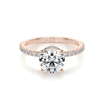 1.50 CT Round Hidden Halo CVD E/VS2 Diamond Engagement Ring 13