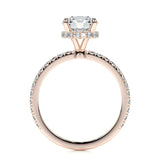 1.50 CT Round Hidden Halo CVD E/VS2 Diamond Engagement Ring 16