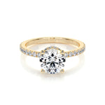 1.50 CT Round Hidden Halo CVD E/VS2 Diamond Engagement Ring 5