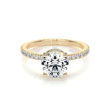 1.50 CT Round Hidden Halo CVD E/VS2 Diamond Engagement Ring 5