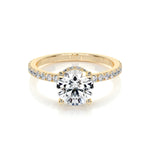 1.50 CT Round Hidden Halo CVD E/VS2 Diamond Engagement Ring 5