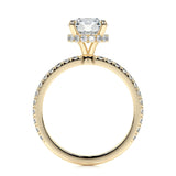 1.50 CT Round Hidden Halo CVD E/VS2 Diamond Engagement Ring 9