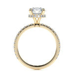 1.50 CT Round Hidden Halo CVD E/VS2 Diamond Engagement Ring 9
