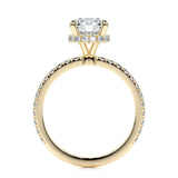 1.50 CT Round Hidden Halo CVD E/VS2 Diamond Engagement Ring 9