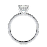 1.50 CT Oval Hidden Halo CVD D/VS2 Diamond Engagement Ring 5