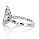 Pear Solitaire Lab Grown Diamond Engagement Ring