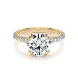 3.0 CT Round CVD Solitaire F/VS2 Diamond Engagement Ring 5