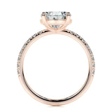 Pear Pave Lab Grown Diamond Engagement Ring