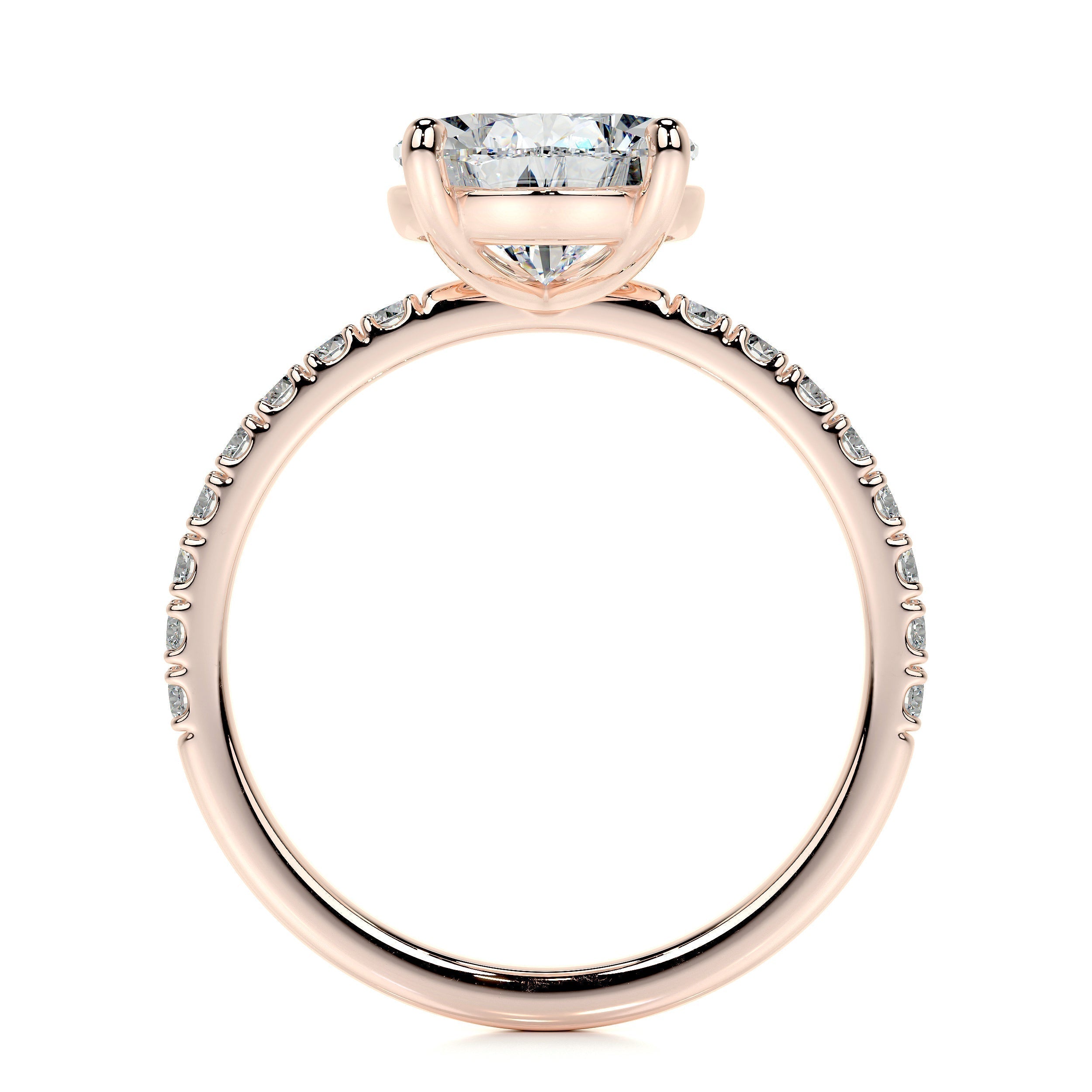 Pear Pave Lab Grown Diamond Engagement Ring