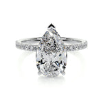 Pear Pave Lab Grown Diamond Engagement Ring