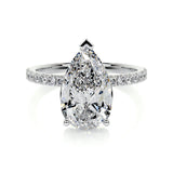 Pear Pave Lab Grown Diamond Engagement Ring