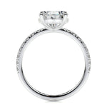 Pear Pave Lab Grown Diamond Engagement Ring