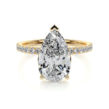 Pear Pave Lab Grown Diamond Engagement Ring