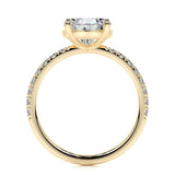 Pear Pave Lab Grown Diamond Engagement Ring