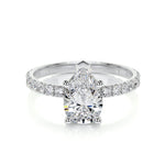 1.50 CT Pear Solitaire CVD G/VS2 Diamond Engagement Ring 1