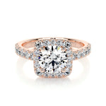 1.50 CT Round Halo CVD D/VS1 Diamond Engagement Ring 13