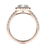 1.50 CT Round Halo CVD D/VS1 Diamond Engagement Ring 17