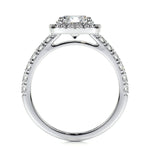 1.50 CT Round Halo CVD D/VS1 Diamond Engagement Ring 8