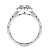 1.50 CT Round Halo CVD D/VS1 Diamond Engagement Ring 8