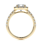 1.50 CT Round Halo CVD D/VS1 Diamond Engagement Ring 12