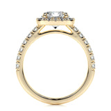 1.50 CT Round Halo CVD D/VS1 Diamond Engagement Ring 12