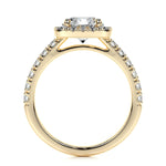 1.50 CT Round Halo CVD D/VS1 Diamond Engagement Ring 12