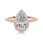 1.50 CT Pear Halo CVD F/VS2 Diamond Engagement Ring 13