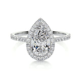 1.50 CT Pear Halo CVD F/VS2 Diamond Engagement Ring 1