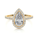 1.50 CT Pear Halo CVD F/VS2 Diamond Engagement Ring 8