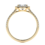 1.50 CT Pear Halo CVD F/VS2 Diamond Engagement Ring 12