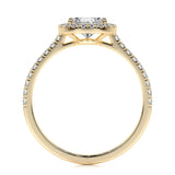 1.50 CT Pear Halo CVD F/VS2 Diamond Engagement Ring 12