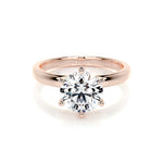 2.0 CT Round Solitaire CVD E/VS2 Diamond Engagement Ring 13