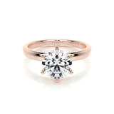 2.0 CT Round Solitaire CVD E/VS2 Diamond Engagement Ring 53