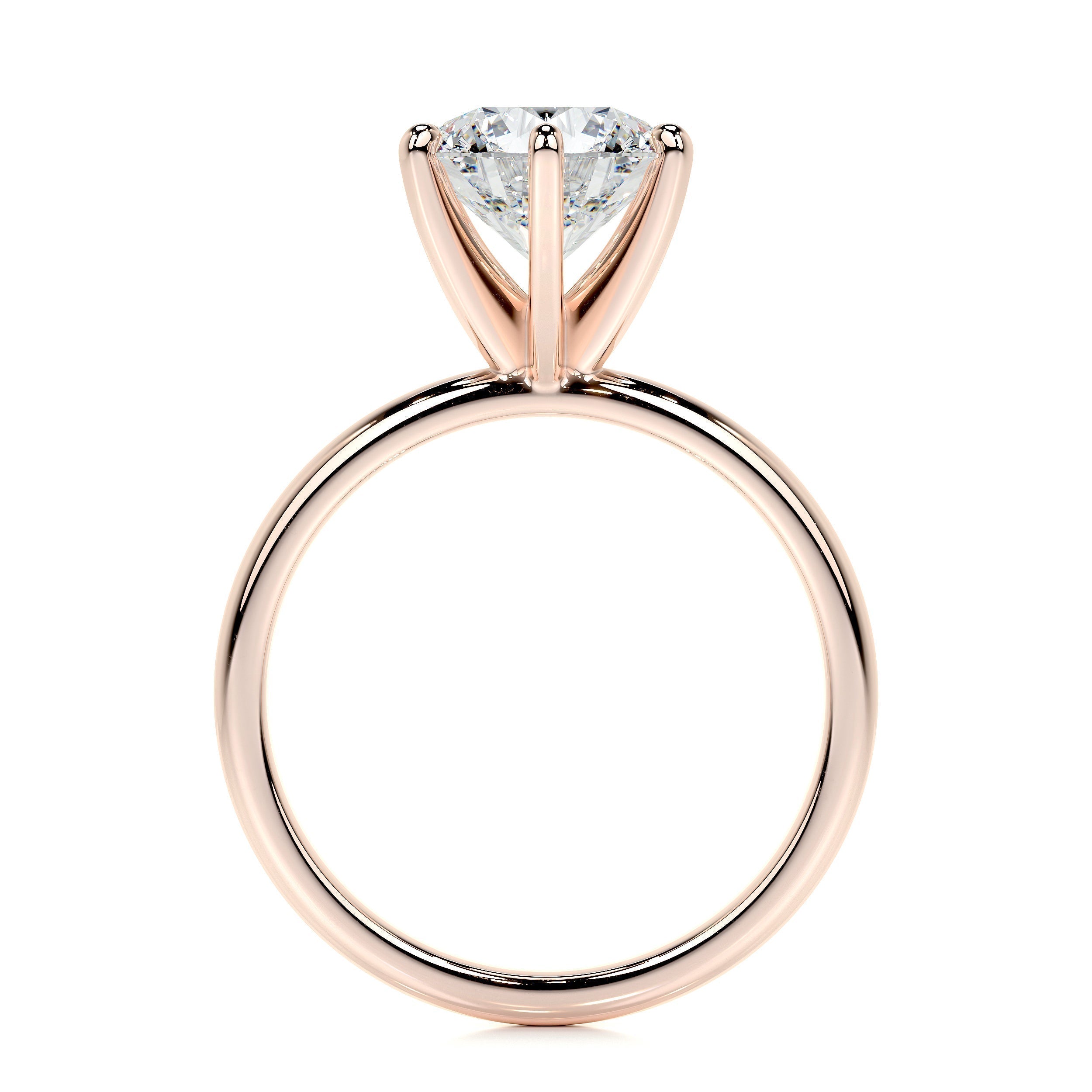 2.0 CT Round Solitaire CVD E/VS2 Diamond Engagement Ring 55