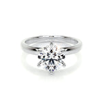2.0 CT Round Solitaire CVD E/VS2 Diamond Engagement Ring 1