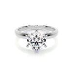 2.0 CT Round Solitaire CVD E/VS2 Diamond Engagement Ring 1