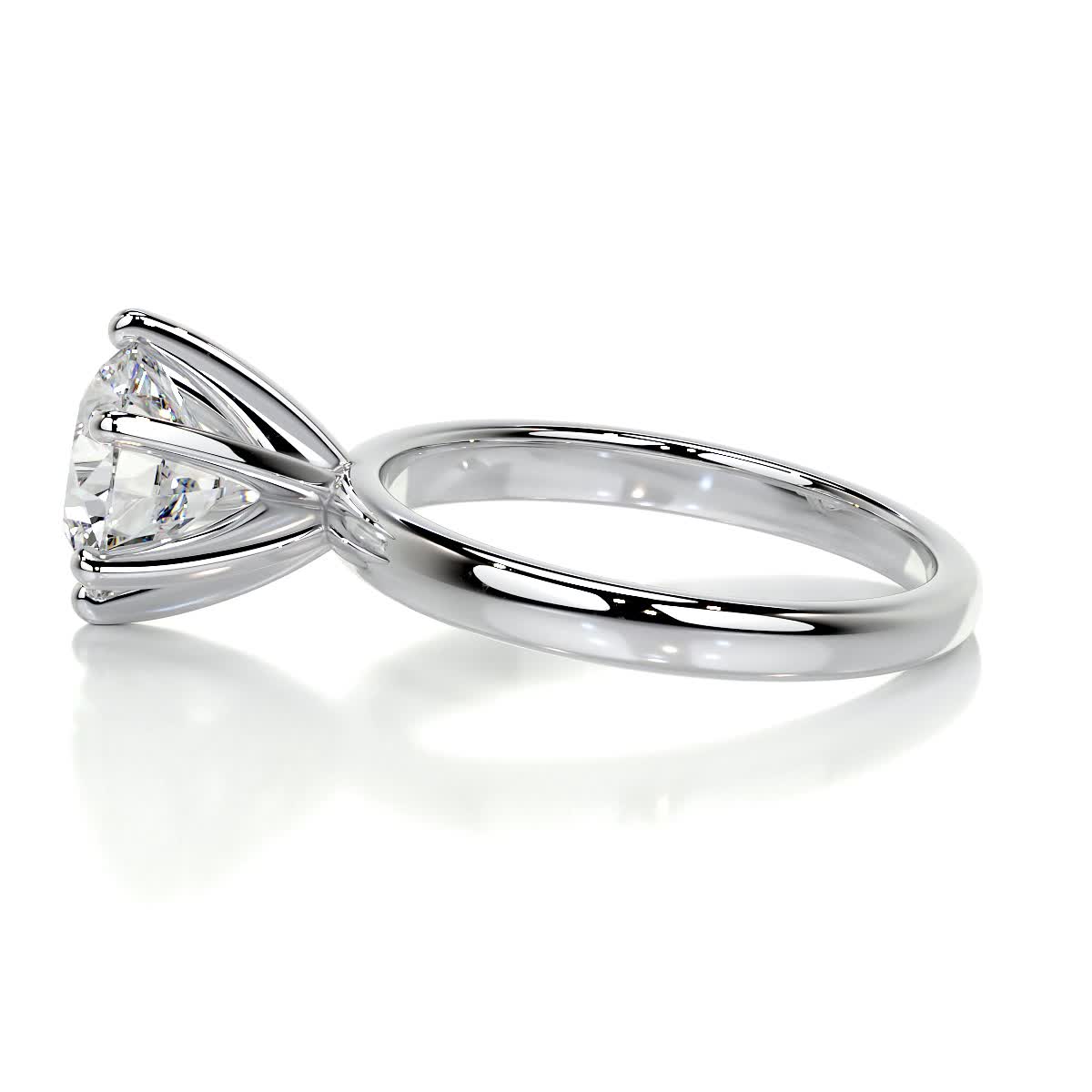 2.0 CT Round Solitaire CVD E/VS2 Diamond Engagement Ring 26