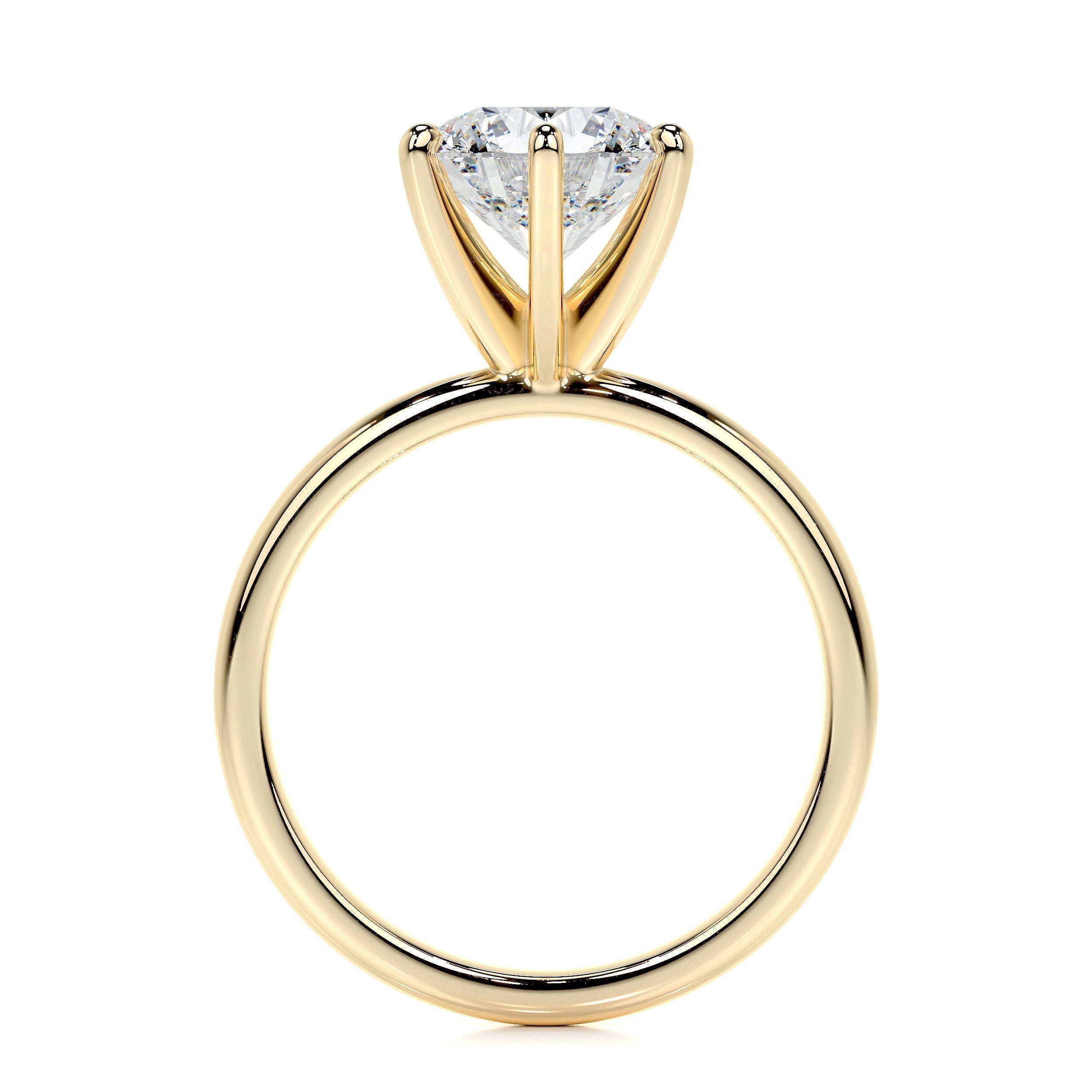 2.0 CT Round Solitaire CVD E/VS2 Diamond Engagement Ring 10