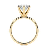2.0 CT Round Solitaire CVD E/VS2 Diamond Engagement Ring 10