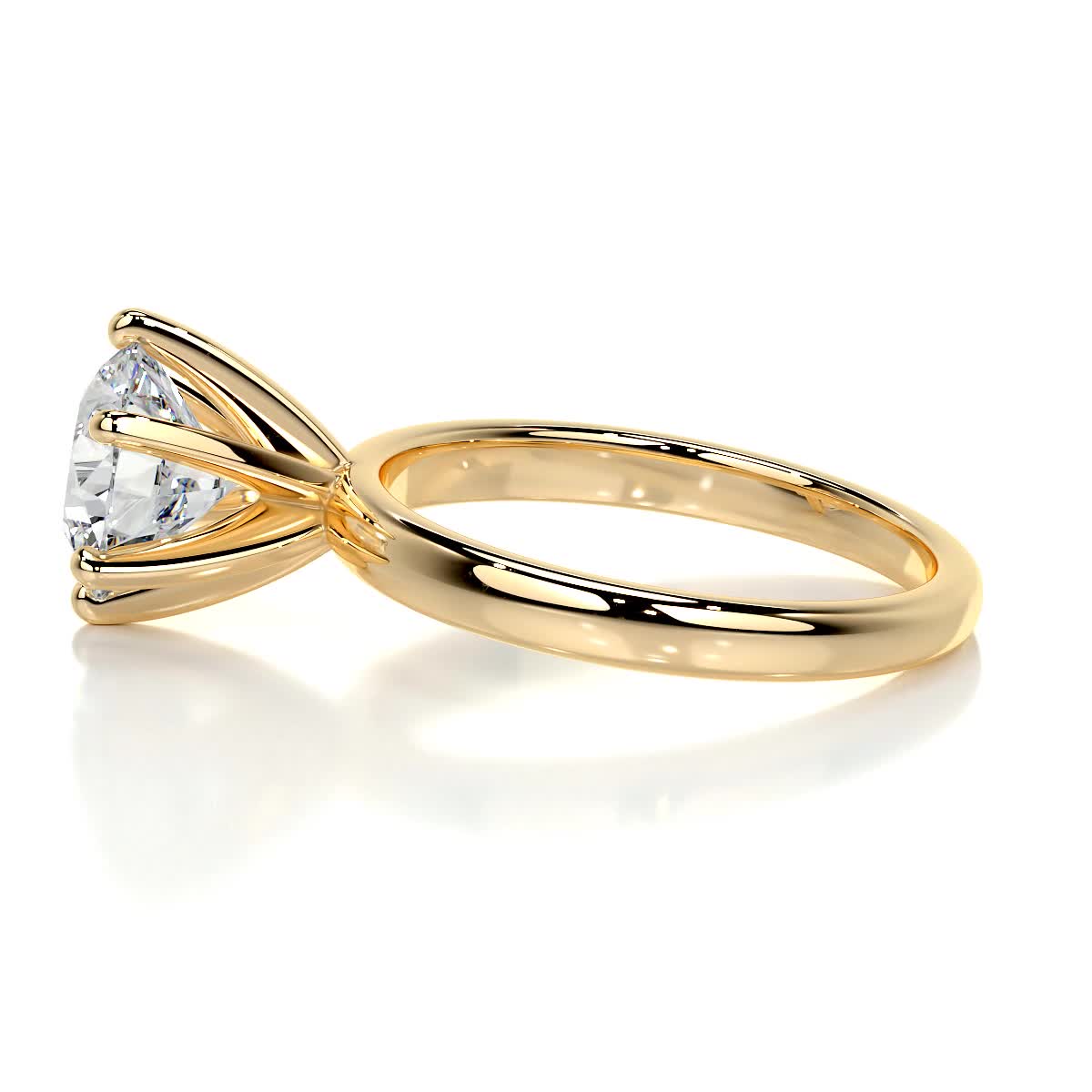 2.0 CT Round Solitaire CVD E/VS2 Diamond Engagement Ring 9