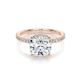 2.0 CT Cushion Hidden Halo CVD E/VS1 Diamond Engagement Ring 12