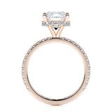 2.0 CT Cushion Hidden Halo CVD E/VS1 Diamond Engagement Ring 15