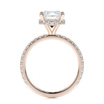 2.0 CT Cushion Hidden Halo CVD E/VS1 Diamond Engagement Ring 15