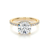 2.0 CT Cushion Hidden Halo CVD E/VS1 Diamond Engagement Ring 7