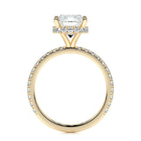 2.0 CT Cushion Hidden Halo CVD E/VS1 Diamond Engagement Ring 10