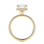 2.0 CT Cushion Hidden Halo CVD E/VS1 Diamond Engagement Ring 10