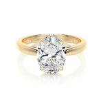 2.0 CT Oval Solitaire CVD G/VS2 Diamond Engagement Ring 7