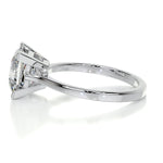 3.0 CT Princess Solitaire CVD F/VS2 Diamond Engagement Ring 5