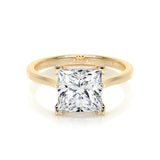 3.0 CT Princess Solitaire CVD F/VS2 Diamond Engagement Ring 7